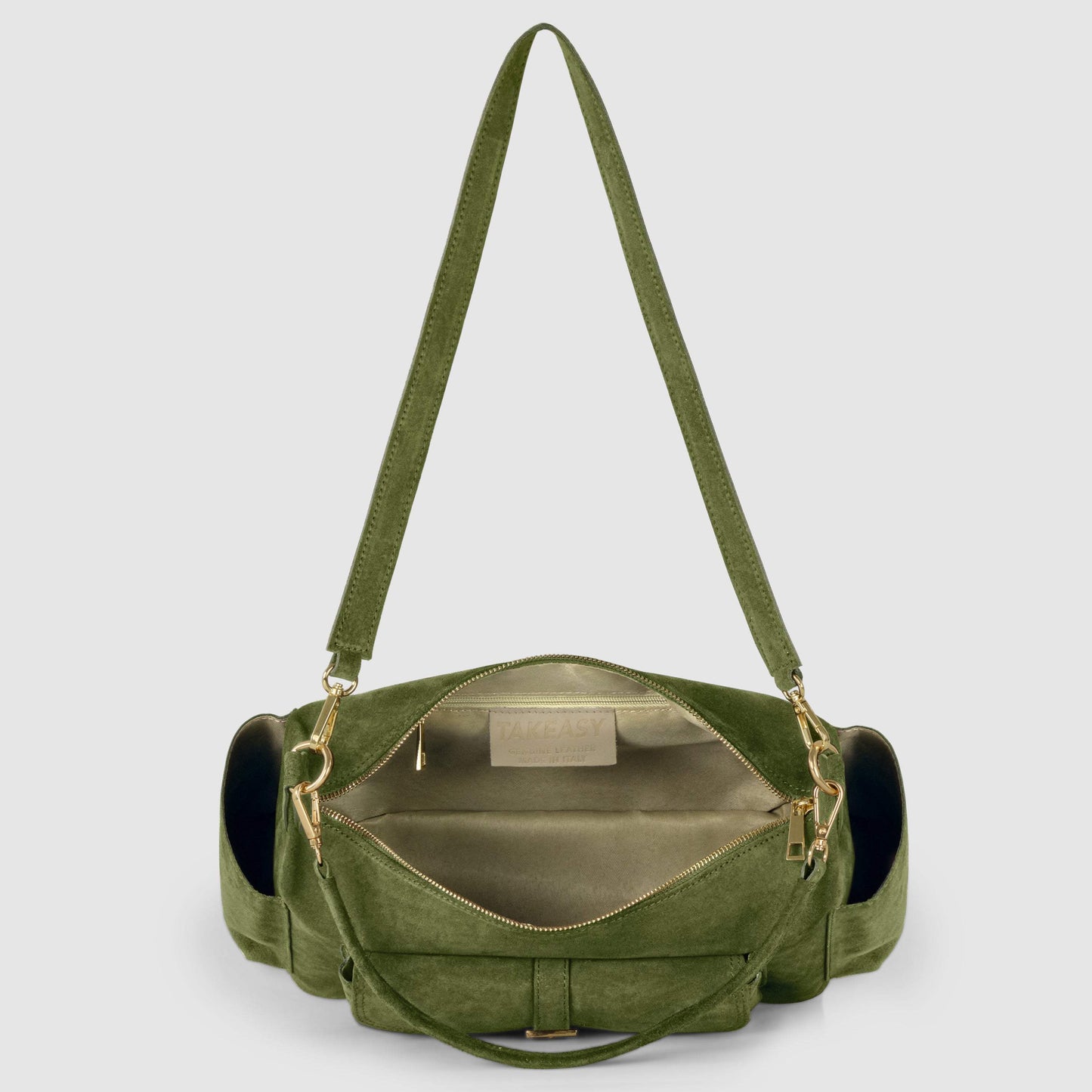 Italian Genuine Suede Shoulder Bag | Sondrio - TAKEASY - Flyclothing LLC