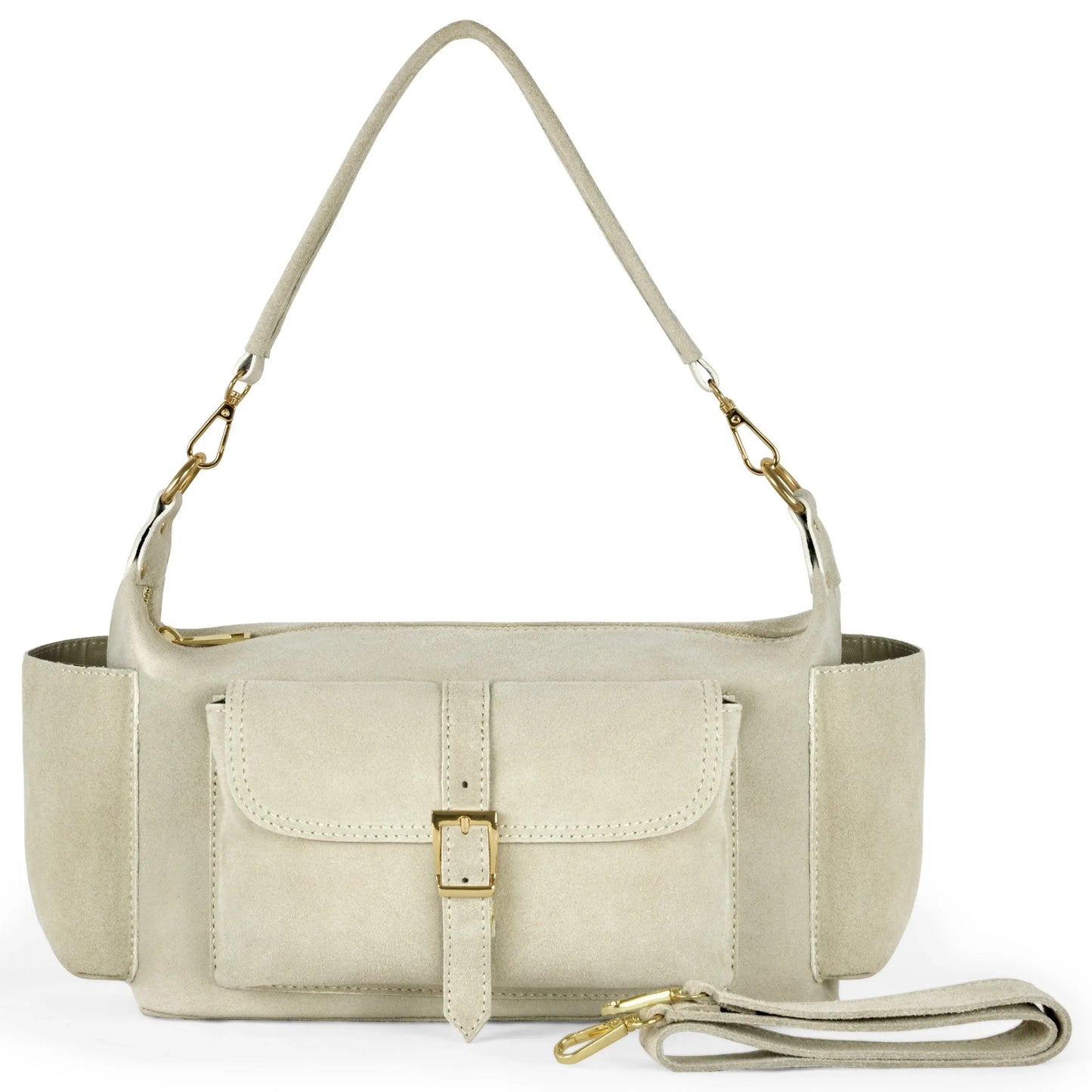 Italian Genuine Suede Shoulder Bag 323040 - TAKEASY - Flyclothing LLC