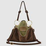 Italian Genuine Suede Shoulder Bag 171551 - TAKEASY - Flyclothing LLC