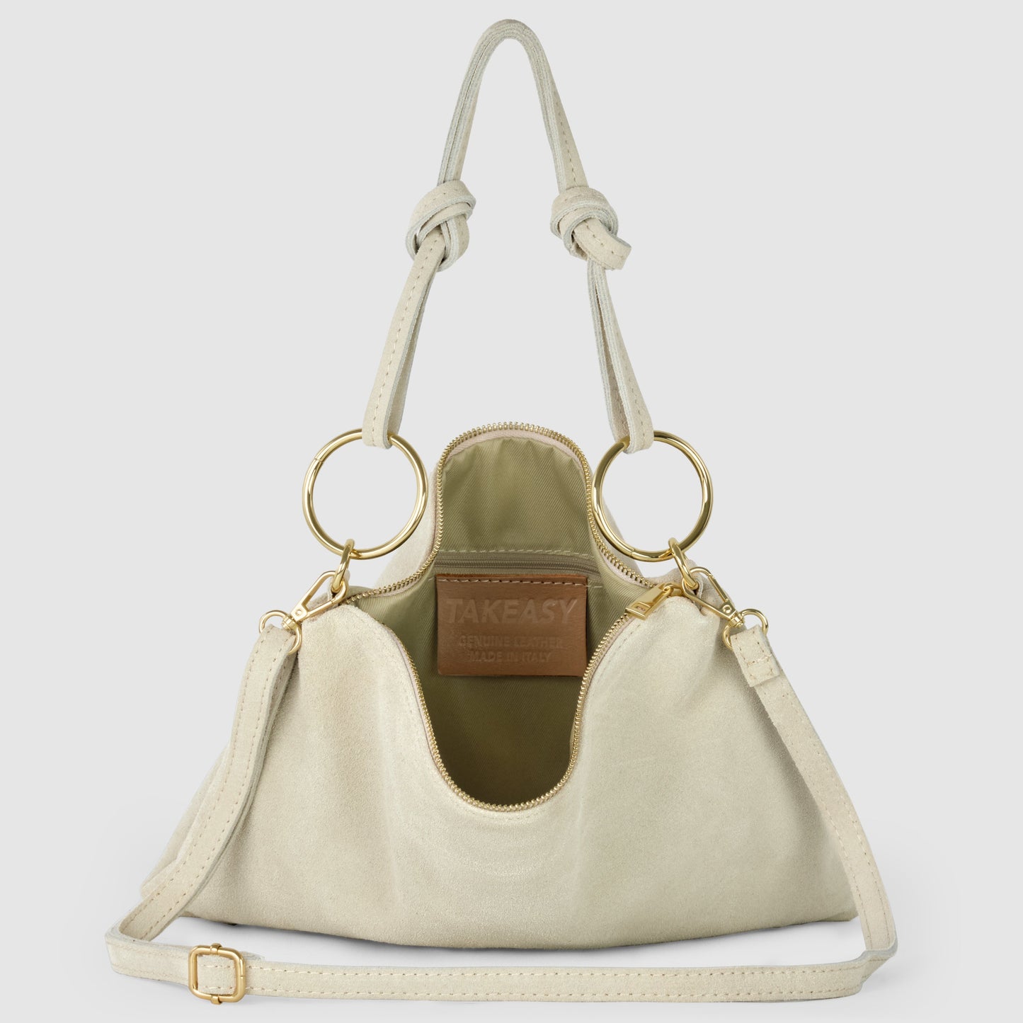 Italian Genuine Suede Shoulder Bag 171551 - TAKEASY - Flyclothing LLC