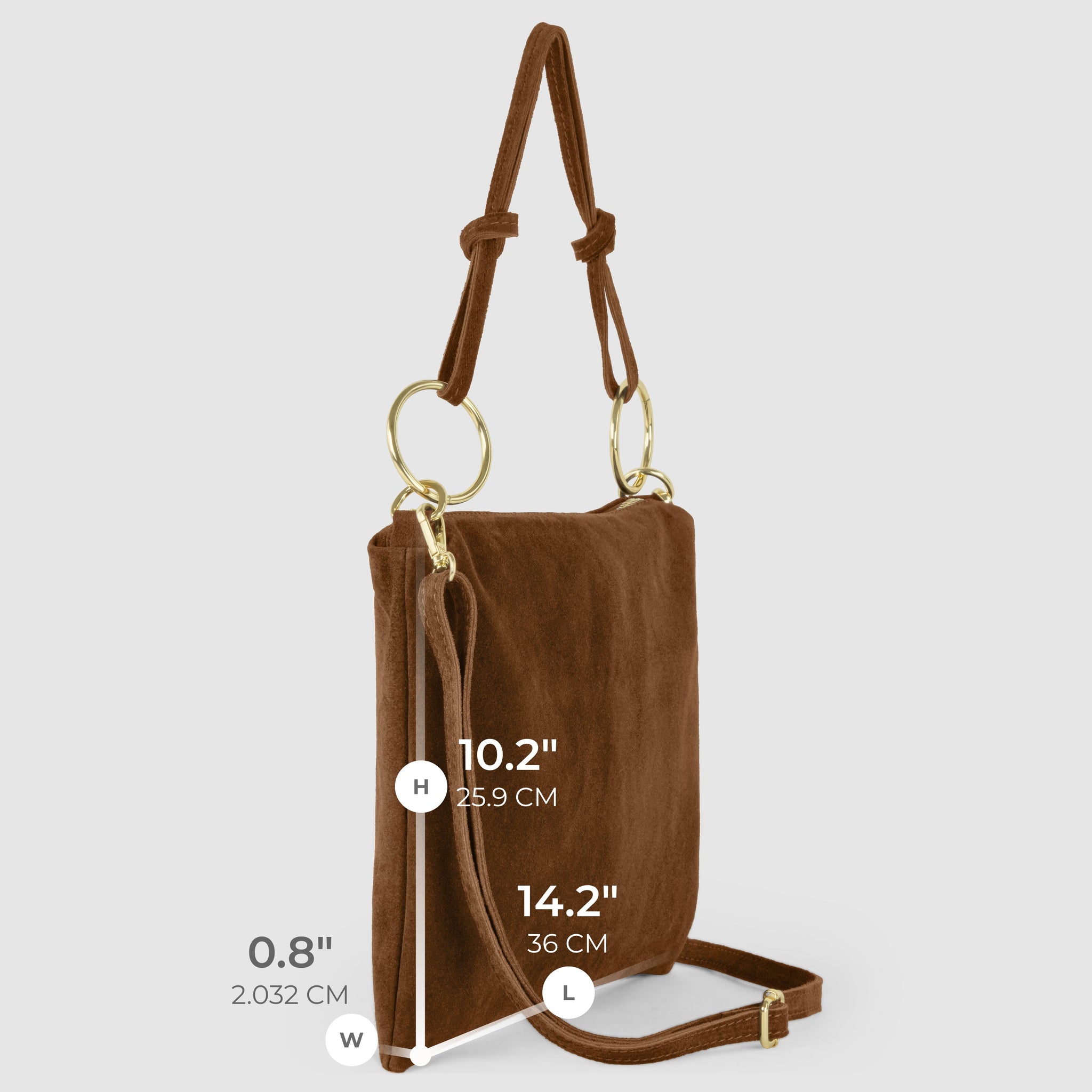 Italian Genuine Suede Shoulder Bag 171551 - TAKEASY - Flyclothing LLC