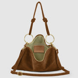 Italian Genuine Suede Shoulder Bag 171551 - TAKEASY - Flyclothing LLC