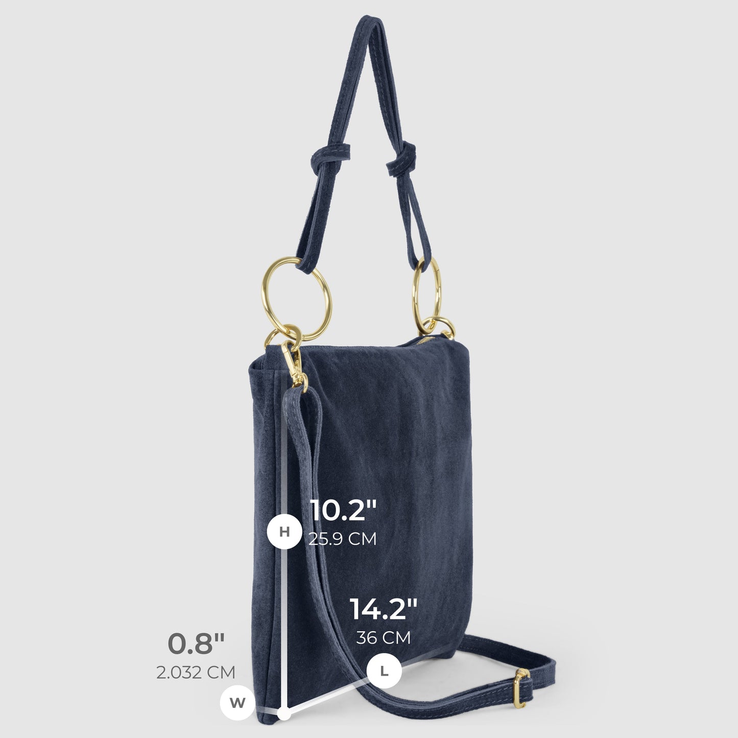 Italian Genuine Suede Shoulder Bag 171551 - TAKEASY - Flyclothing LLC