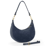Italian Genuine Suede & Calf Leather Shoulder Bag 222024 - TAKEASY - Flyclothing LLC