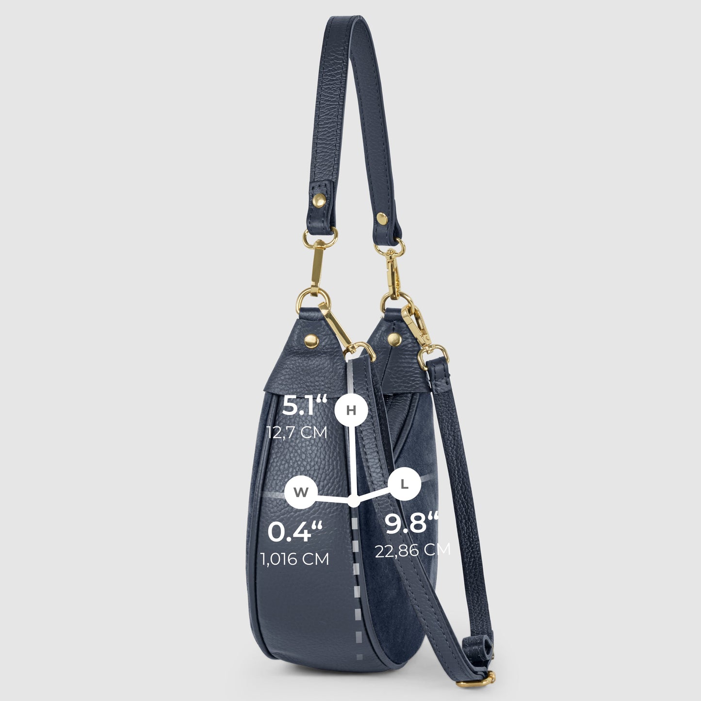 Italian Genuine Suede & Calf Leather Shoulder Bag 222024 - TAKEASY - Flyclothing LLC