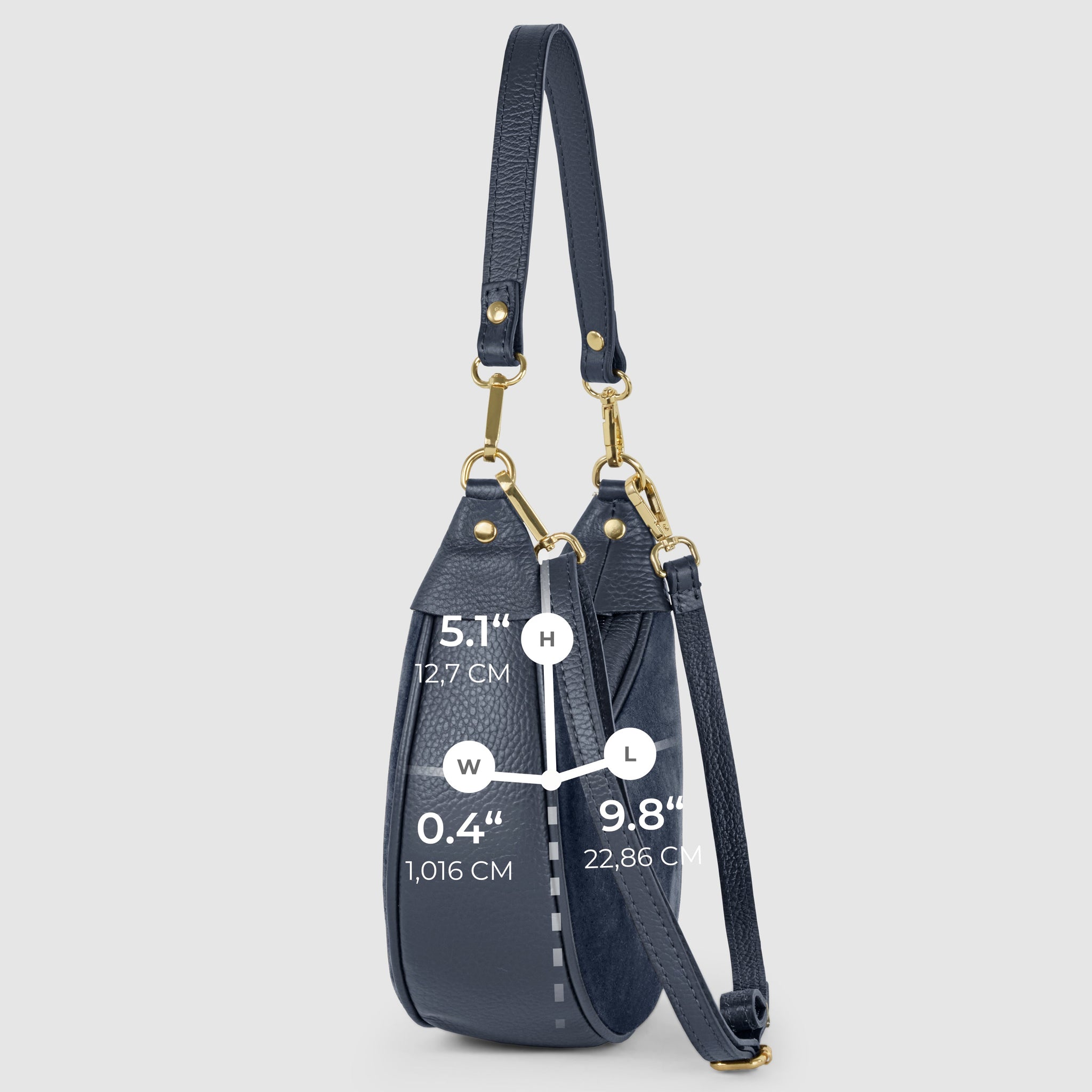 Italian Genuine Suede & Calf Leather Shoulder Bag 222024 - TAKEASY - Flyclothing LLC