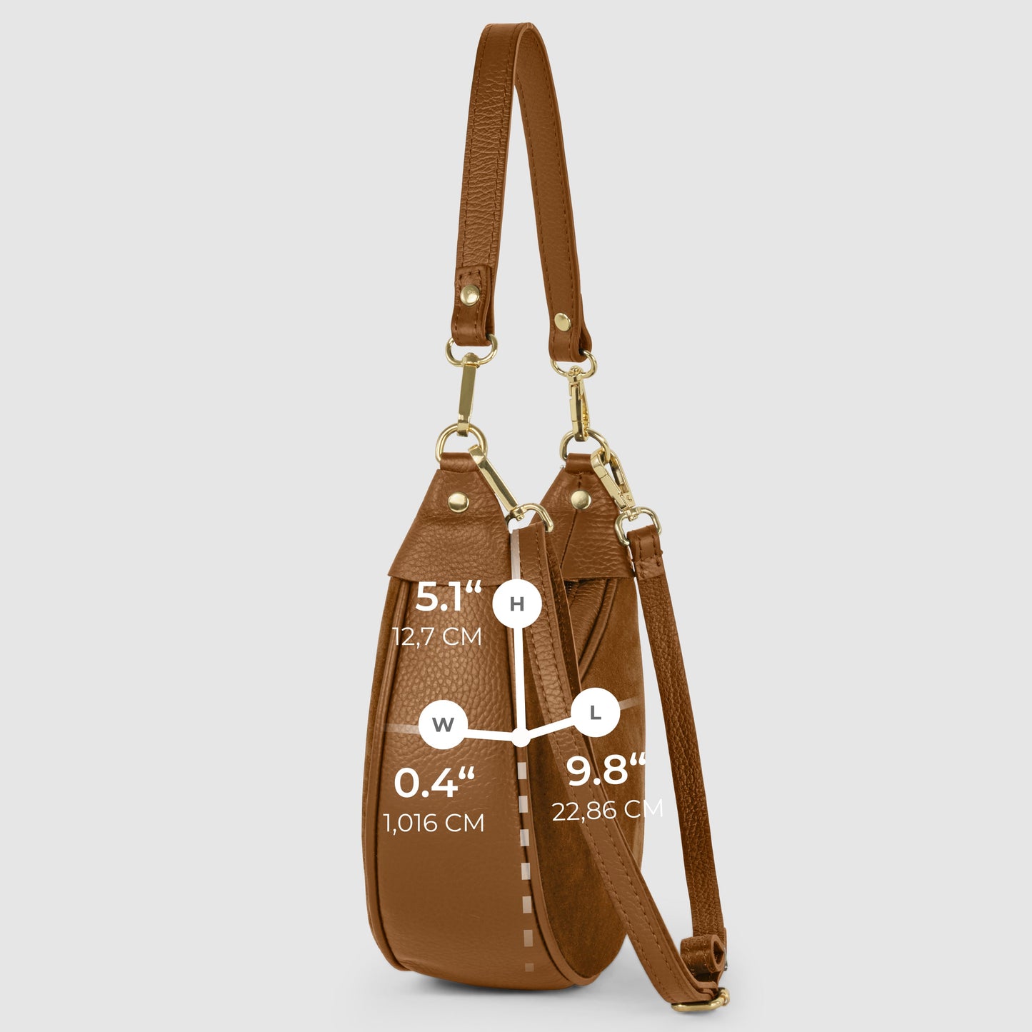 Italian Genuine Suede & Calf Leather Shoulder Bag 222024 - TAKEASY - Flyclothing LLC