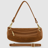 Italian Genuine Suede & Calf Leather Shoulder Bag 222024 - TAKEASY - Flyclothing LLC