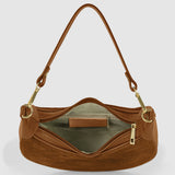 Italian Genuine Suede & Calf Leather Shoulder Bag 222024 - TAKEASY - Flyclothing LLC