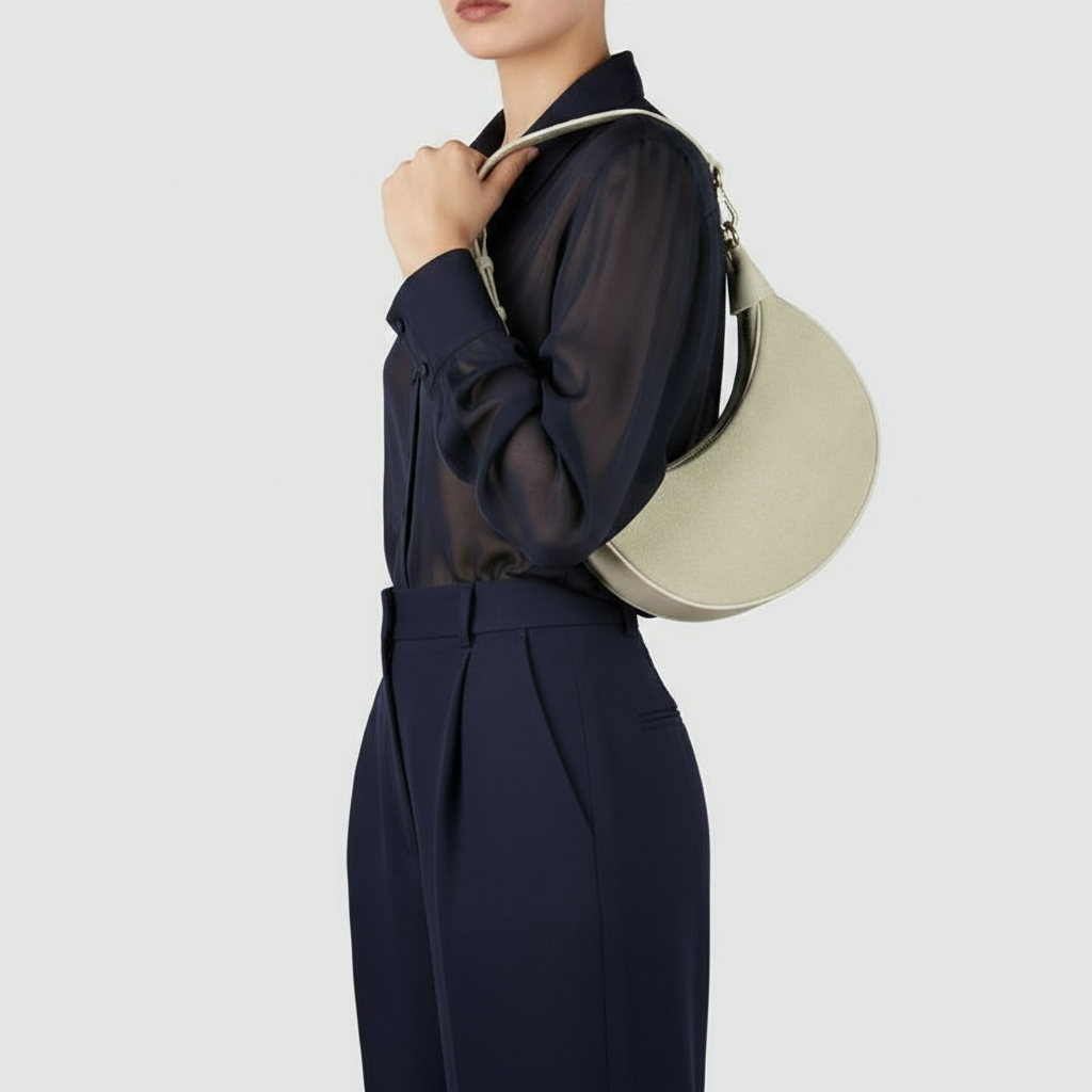 Italian Genuine Suede & Calf Leather Shoulder Bag 222024 - TAKEASY - Flyclothing LLC