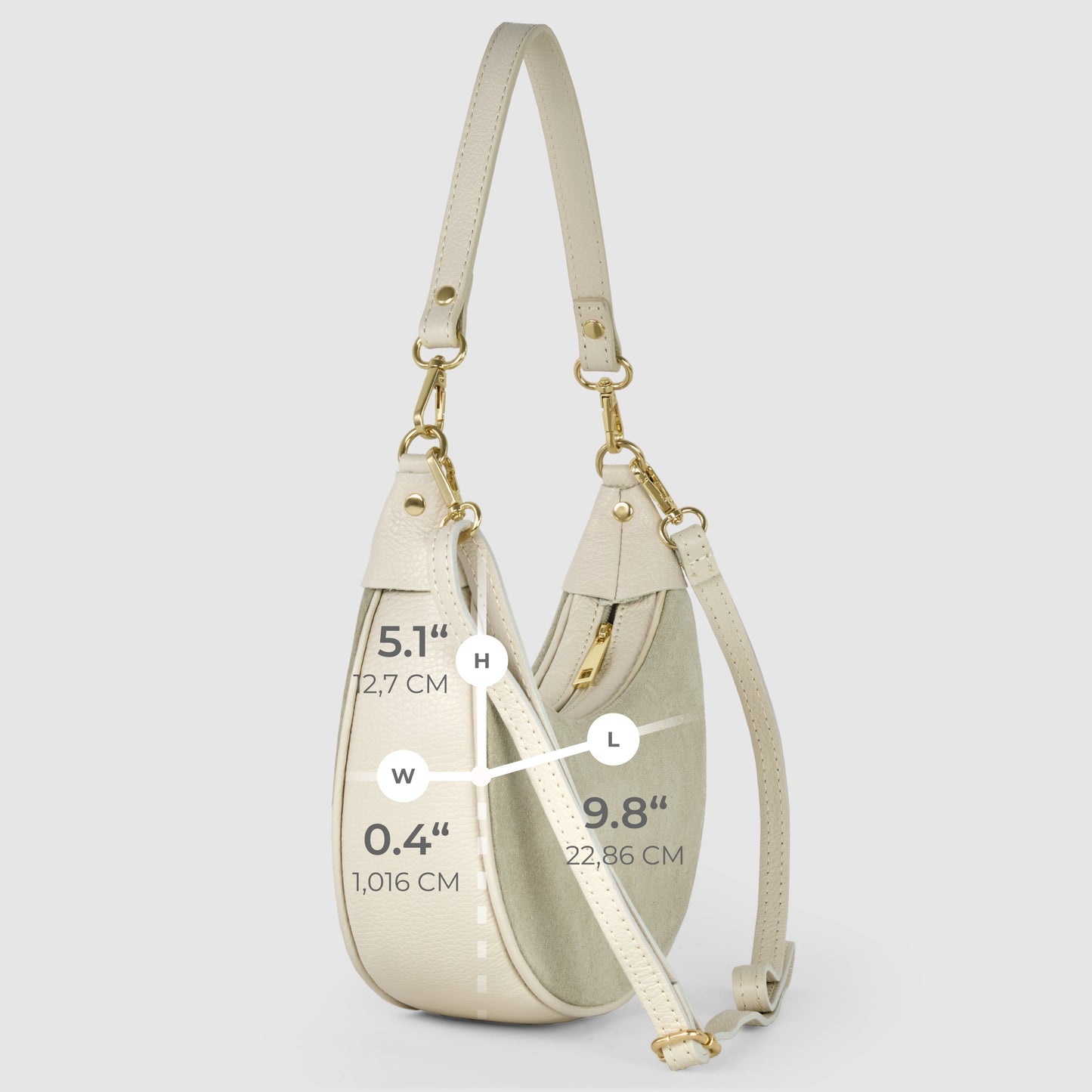 Italian Genuine Suede & Calf Leather Shoulder Bag 222024 - TAKEASY - Flyclothing LLC