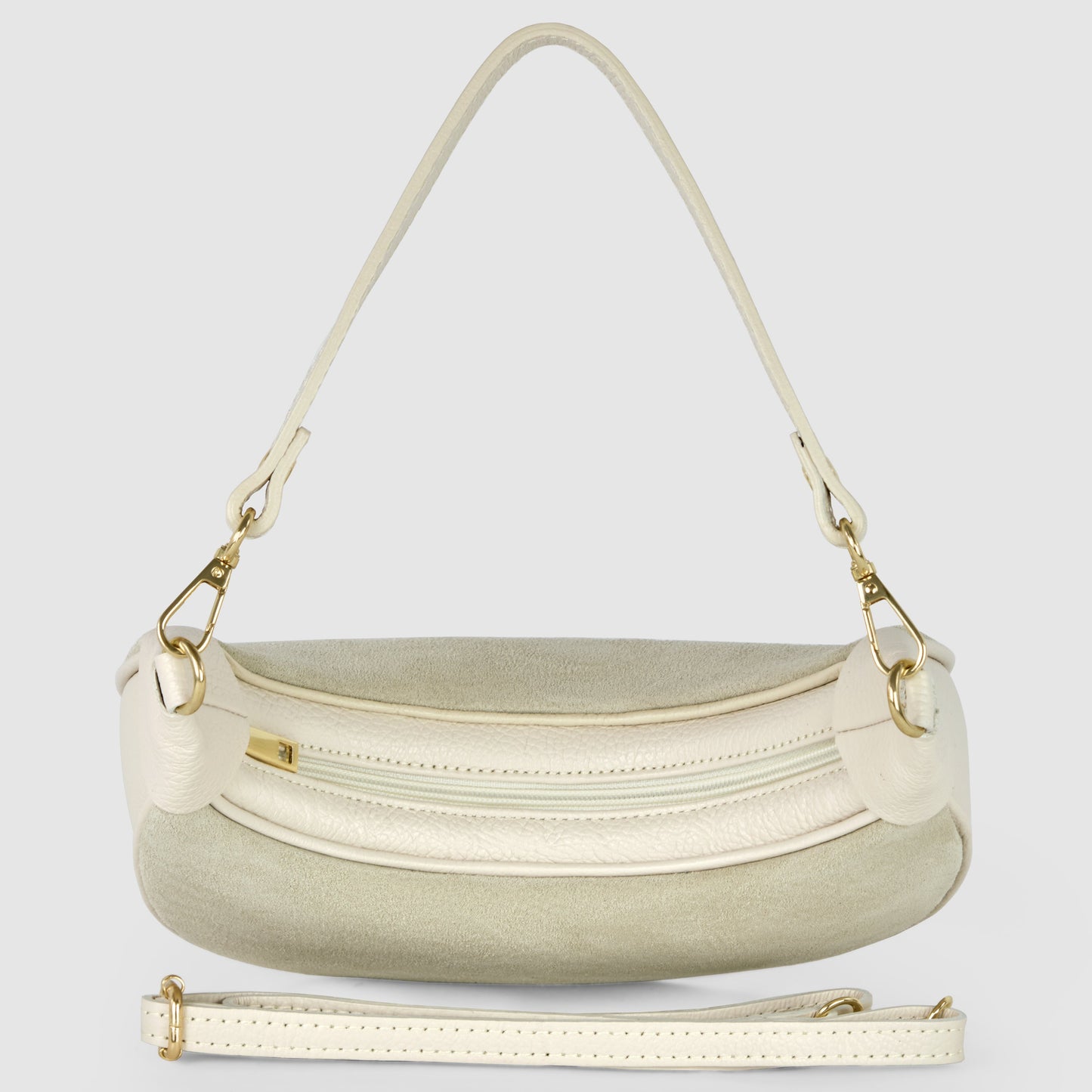 Italian Genuine Suede & Calf Leather Shoulder Bag 222024 - TAKEASY - Flyclothing LLC