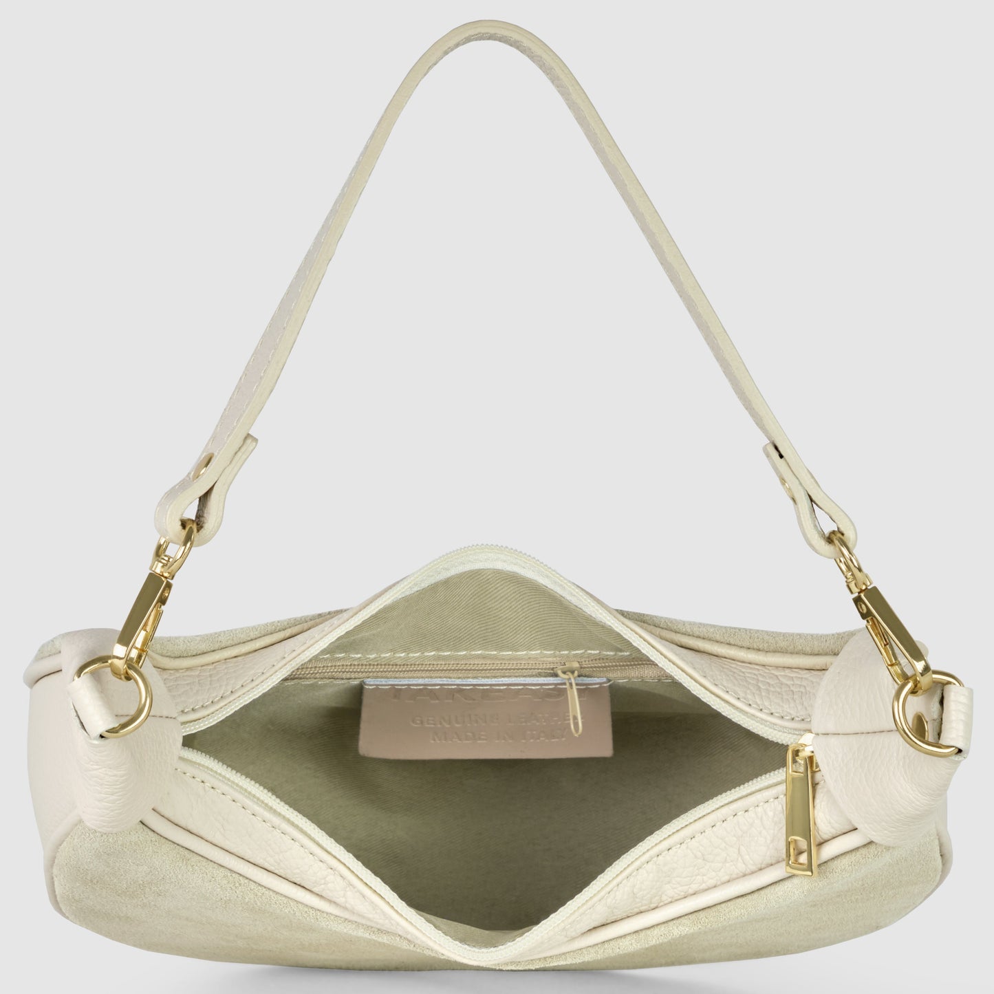 Italian Genuine Suede & Calf Leather Shoulder Bag 222024 - TAKEASY - Flyclothing LLC