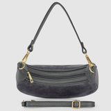 Italian Genuine Suede & Calf Leather Shoulder Bag 222024 - TAKEASY - Flyclothing LLC