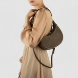 Italian Genuine Suede & Calf Leather Shoulder Bag 222024 - TAKEASY - Flyclothing LLC