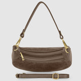 Italian Genuine Suede & Calf Leather Shoulder Bag 222024 - TAKEASY - Flyclothing LLC