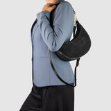 Italian Genuine Suede & Calf Leather Shoulder Bag 222024 - TAKEASY - Flyclothing LLC