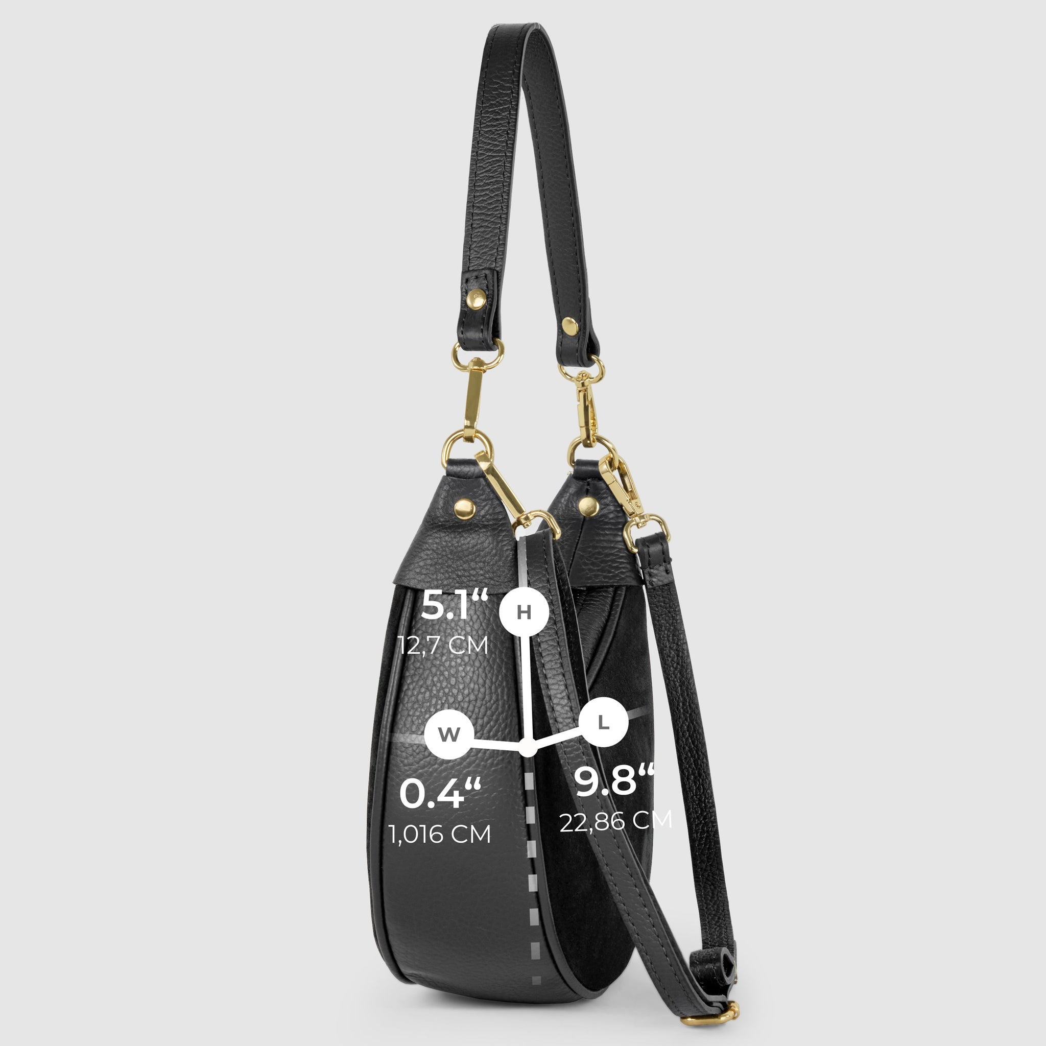 Italian Genuine Suede & Calf Leather Shoulder Bag 222024 - TAKEASY - Flyclothing LLC
