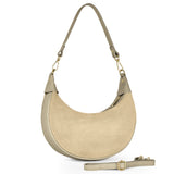 Italian Genuine Suede & Calf Leather Shoulder Bag 222024 - TAKEASY - Flyclothing LLC