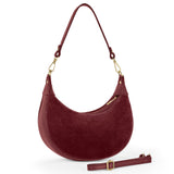 Italian Genuine Suede & Calf Leather Shoulder Bag 222024 - TAKEASY - Flyclothing LLC
