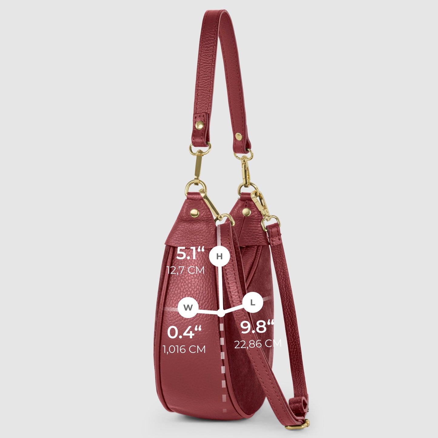 Italian Genuine Suede & Calf Leather Shoulder Bag 222024 - TAKEASY - Flyclothing LLC