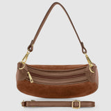 Italian Genuine Suede & Calf Leather Shoulder Bag 222024