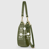Italian Genuine Suede & Calf Leather Shoulder Bag 222024
