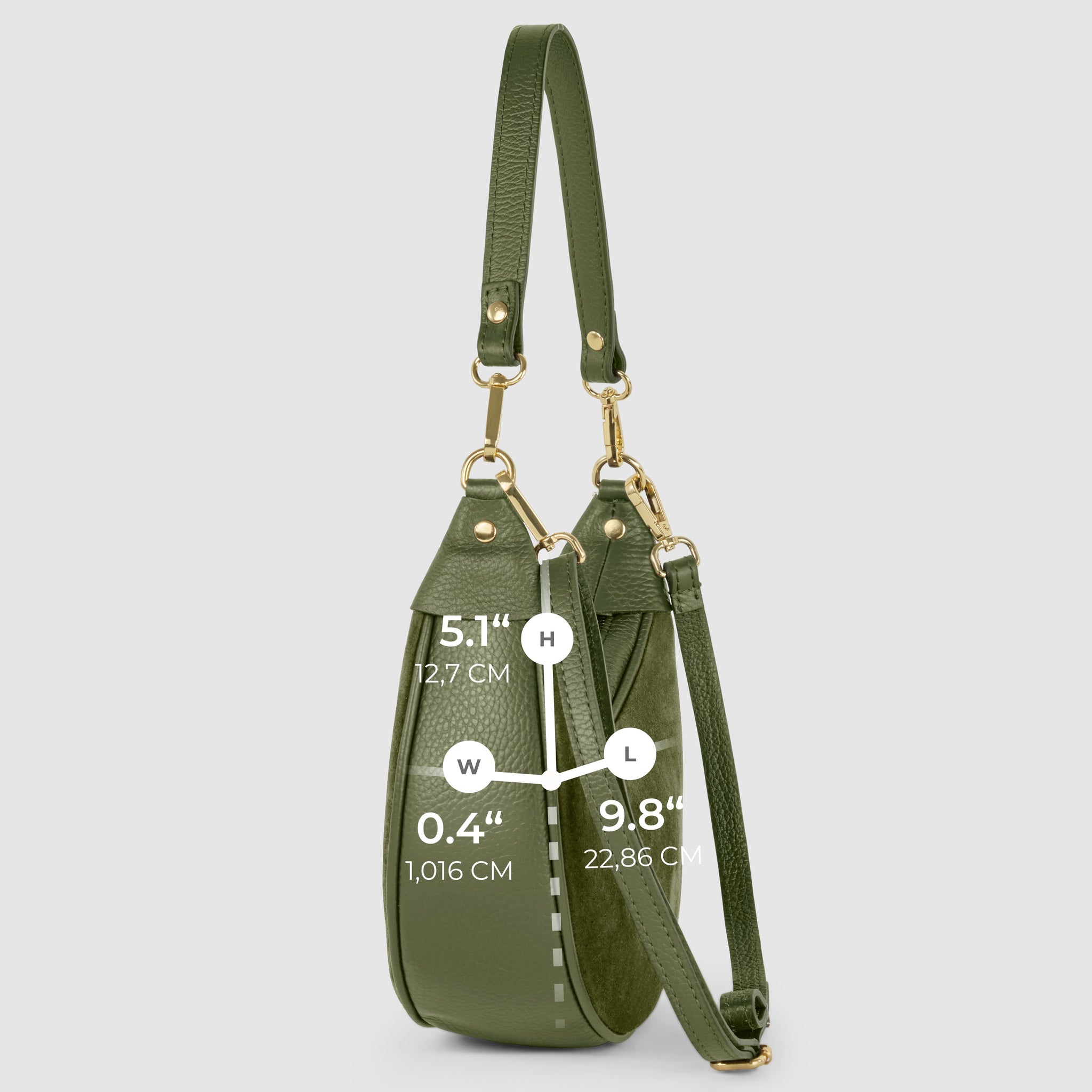Italian Genuine Suede & Calf Leather Shoulder Bag 222024 - TAKEASY - Flyclothing LLC