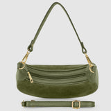 Italian Genuine Suede & Calf Leather Shoulder Bag 222024 - TAKEASY - Flyclothing LLC