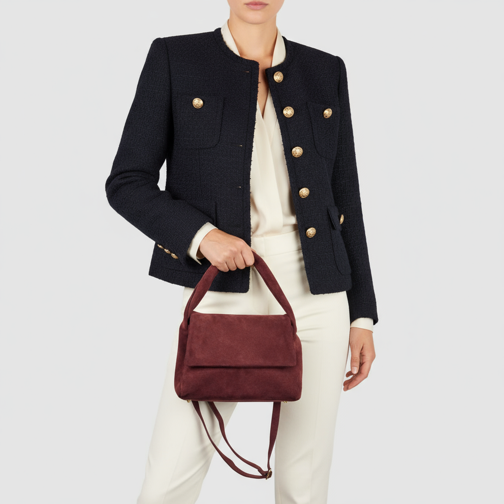 Italian Genuine Suede Top-Handle Bag 262495 - TAKEASY - Flyclothing LLC