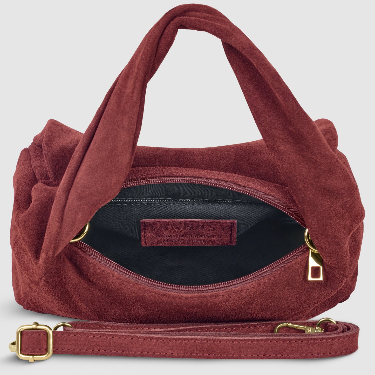 Italian Genuine Suede Top-Handle Bag 262495 - TAKEASY - Flyclothing LLC