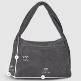 Italian Genuine Suede Top-Handle Bag 262495 - TAKEASY - Flyclothing LLC