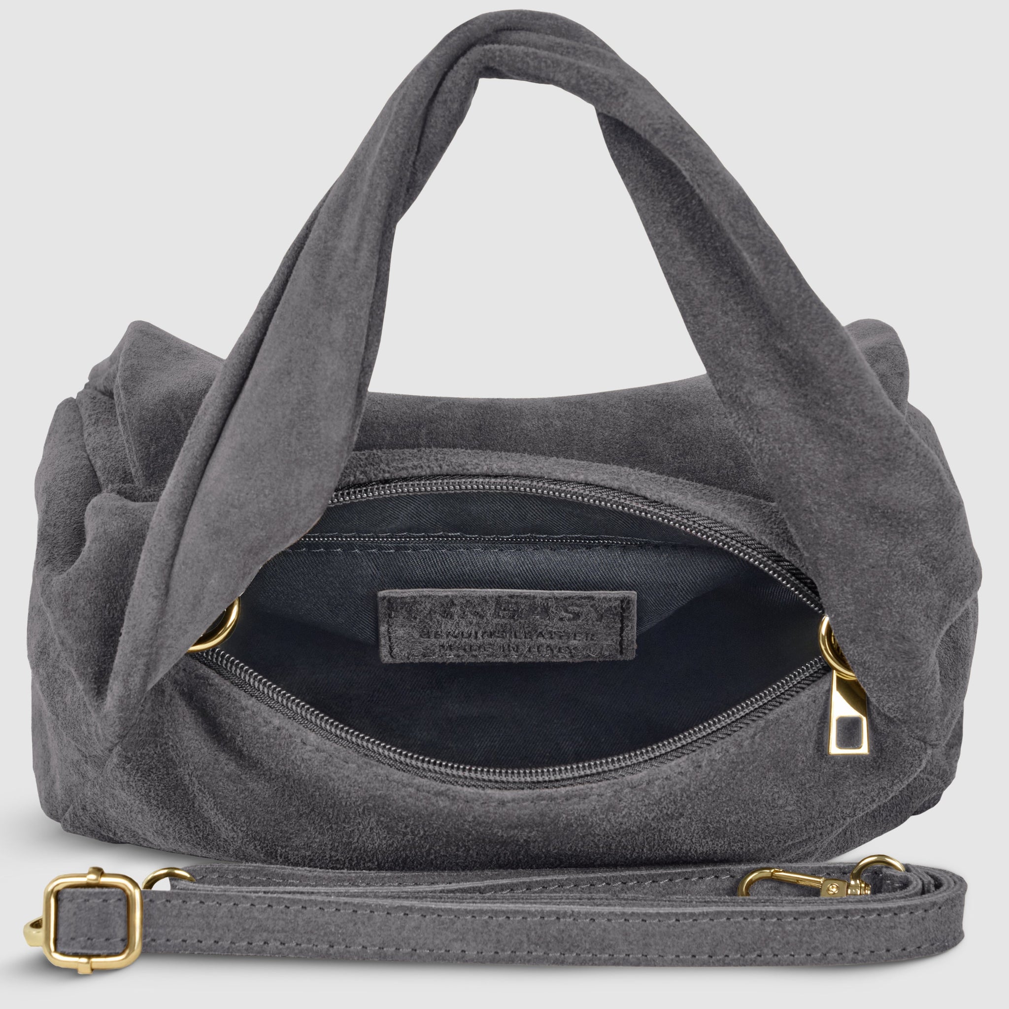 Italian Genuine Suede Top-Handle Bag 262495 - TAKEASY - Flyclothing LLC