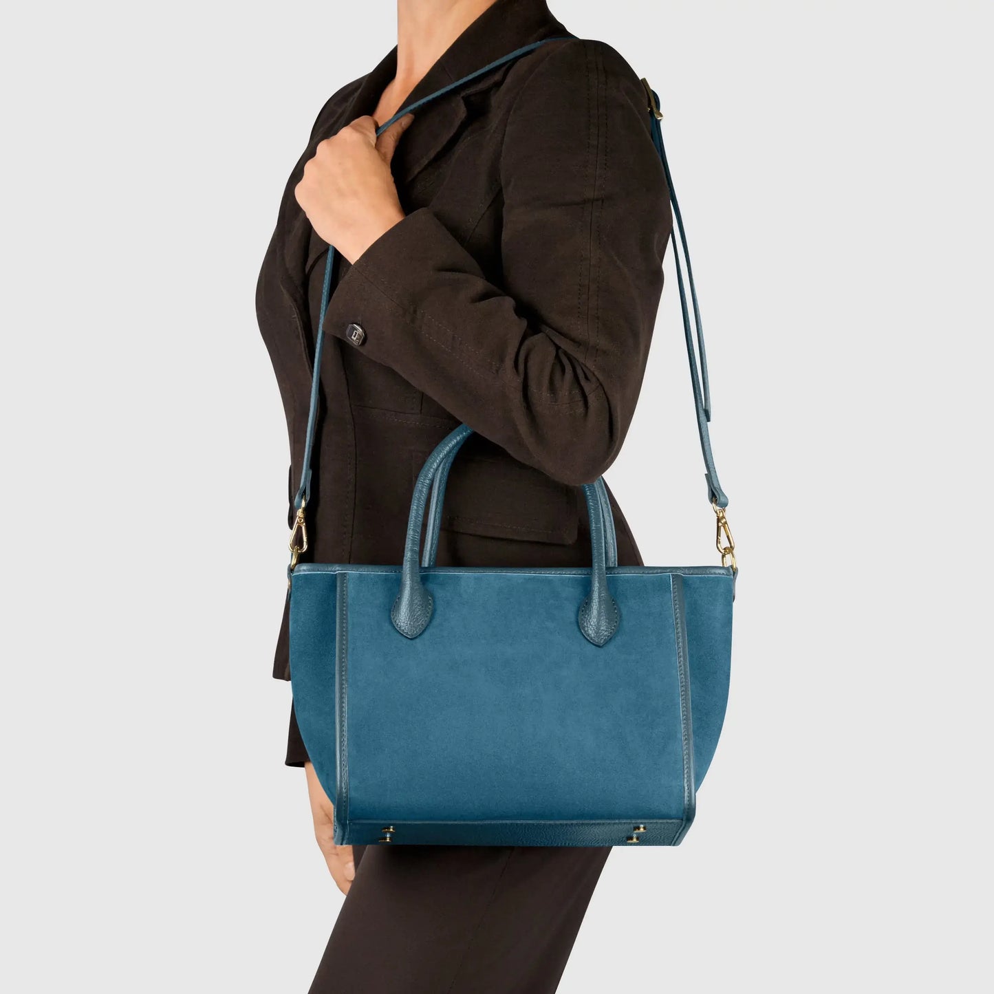 Italian Genuine Suede Top-Handle Bag 292711 - TAKEASY - Flyclothing LLC