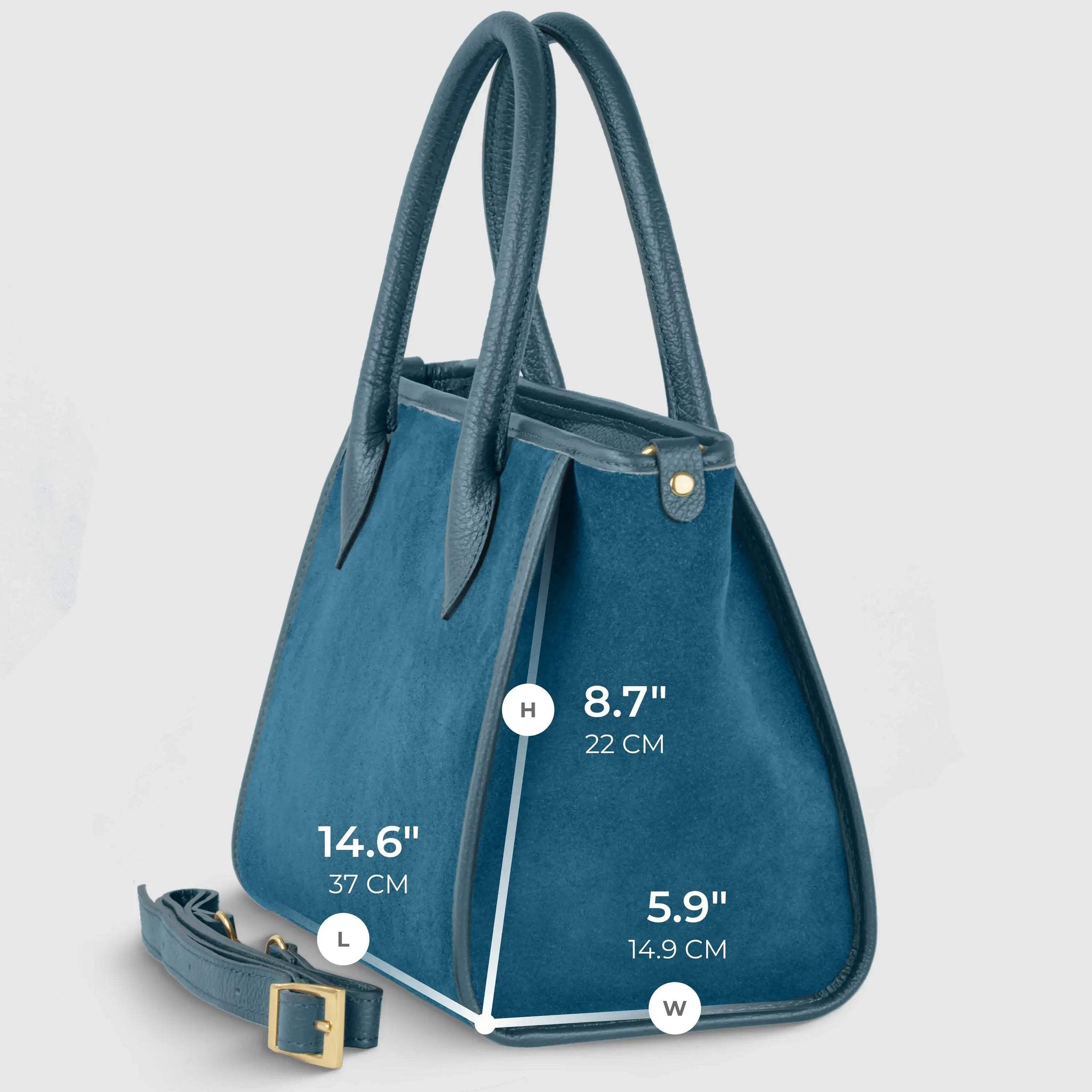 Italian Genuine Suede Top-Handle Bag 292711 - TAKEASY - Flyclothing LLC