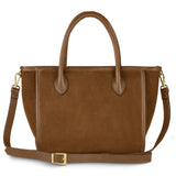 Italian Genuine Suede Top-Handle Bag 292711 - TAKEASY - Flyclothing LLC