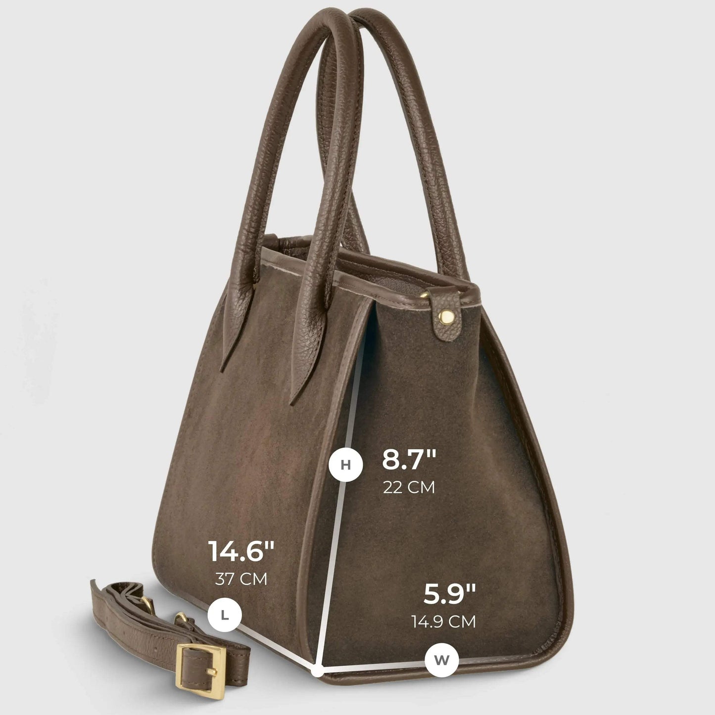 Italian Genuine Suede Top-Handle Bag 292711 - TAKEASY - Flyclothing LLC