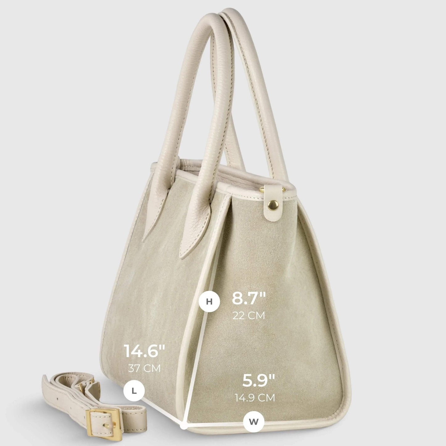 Italian Genuine Suede Top-Handle Bag 292711 - TAKEASY - Flyclothing LLC