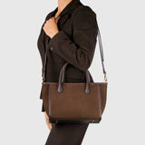 Italian Genuine Suede Top-Handle Bag 292711 - TAKEASY - Flyclothing LLC