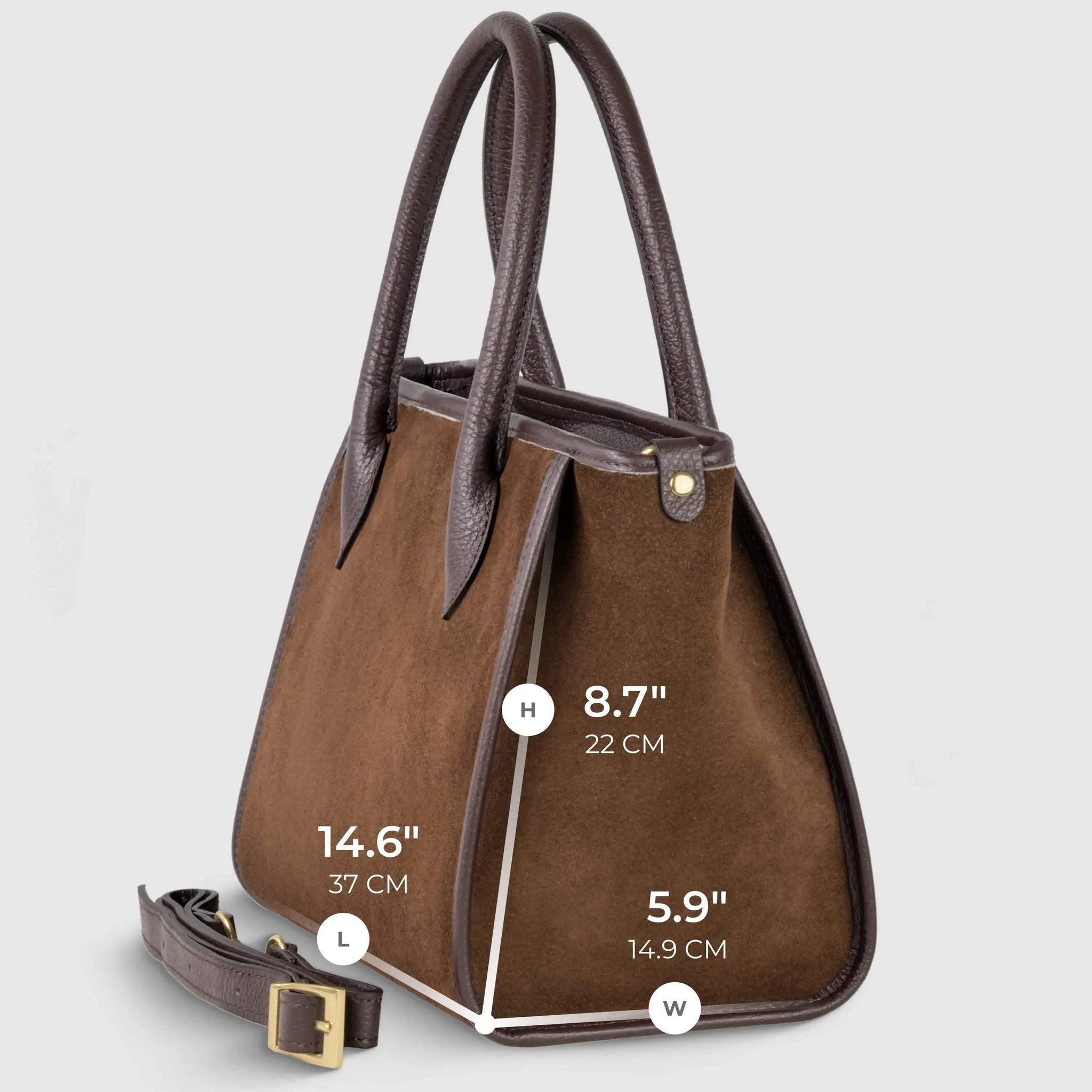 Italian Genuine Suede Top-Handle Bag 292711 - TAKEASY - Flyclothing LLC