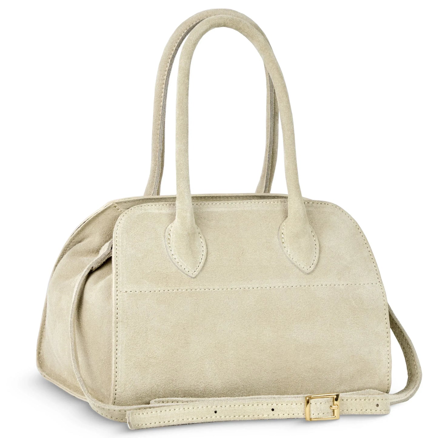 Suede Leather Top-Handle Bag - TAKEASY - Flyclothing LLC