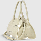 Suede Leather Top-Handle Bag - TAKEASY - Flyclothing LLC