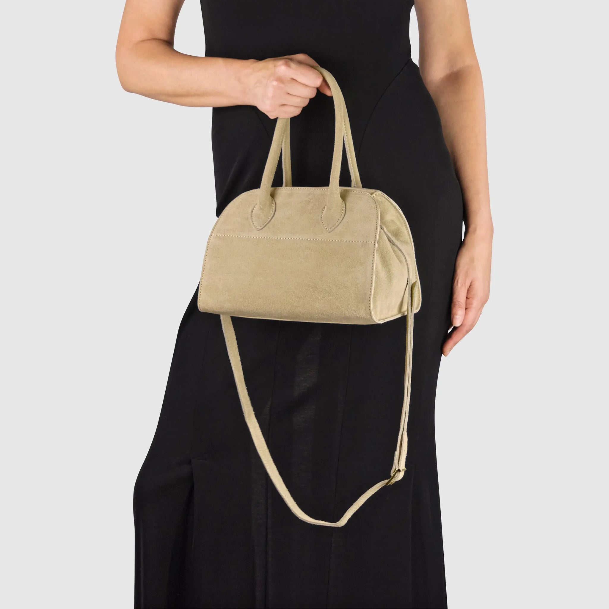 Italian Genuine Suede Top-Handle Bag 302811 - TAKEASY - Flyclothing LLC