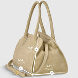 Italian Genuine Suede Top-Handle Bag 302811 - TAKEASY - Flyclothing LLC