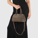 Italian Genuine Suede Top-Handle Bag 302811 - TAKEASY - Flyclothing LLC