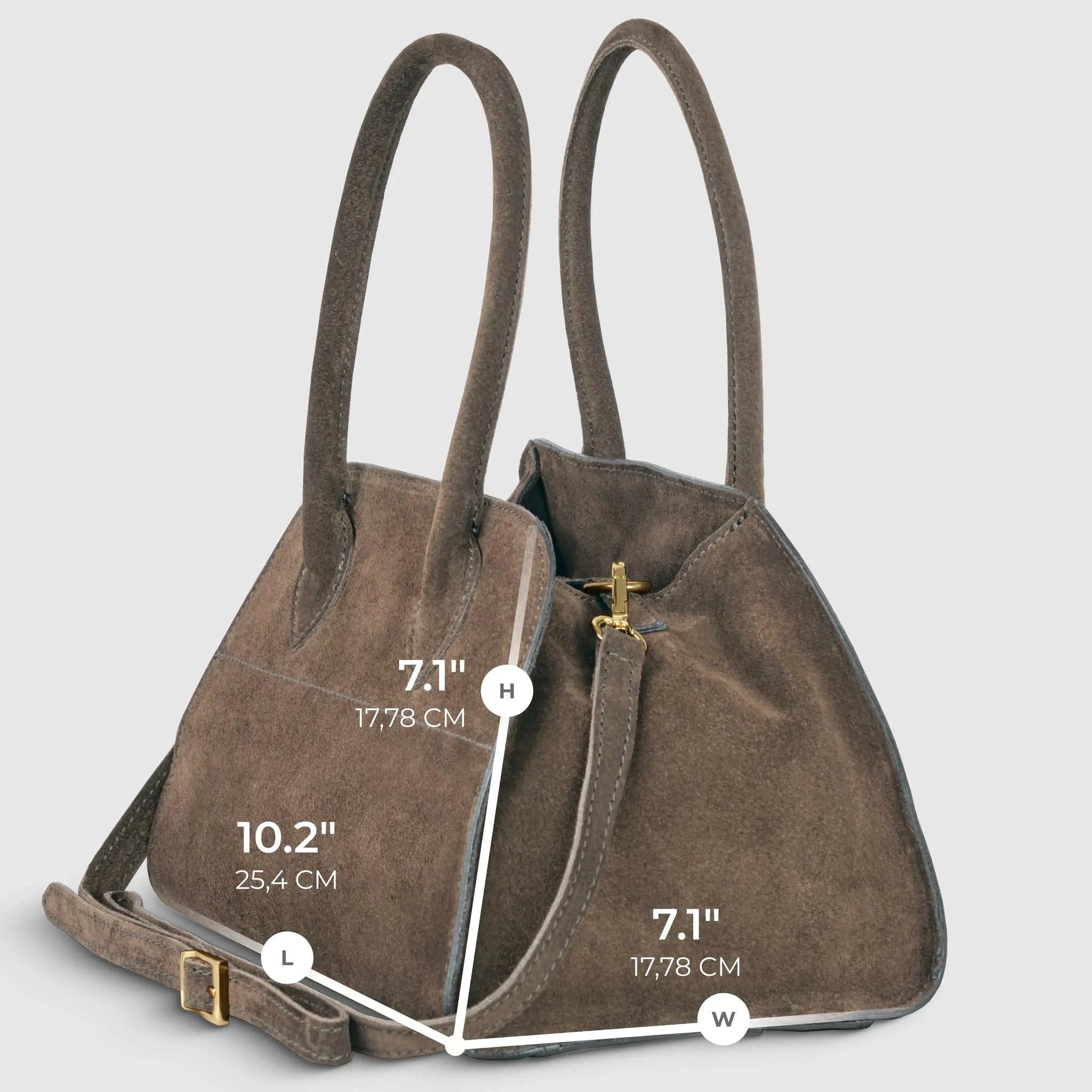 Italian Genuine Suede Top-Handle Bag 302811 - TAKEASY - Flyclothing LLC