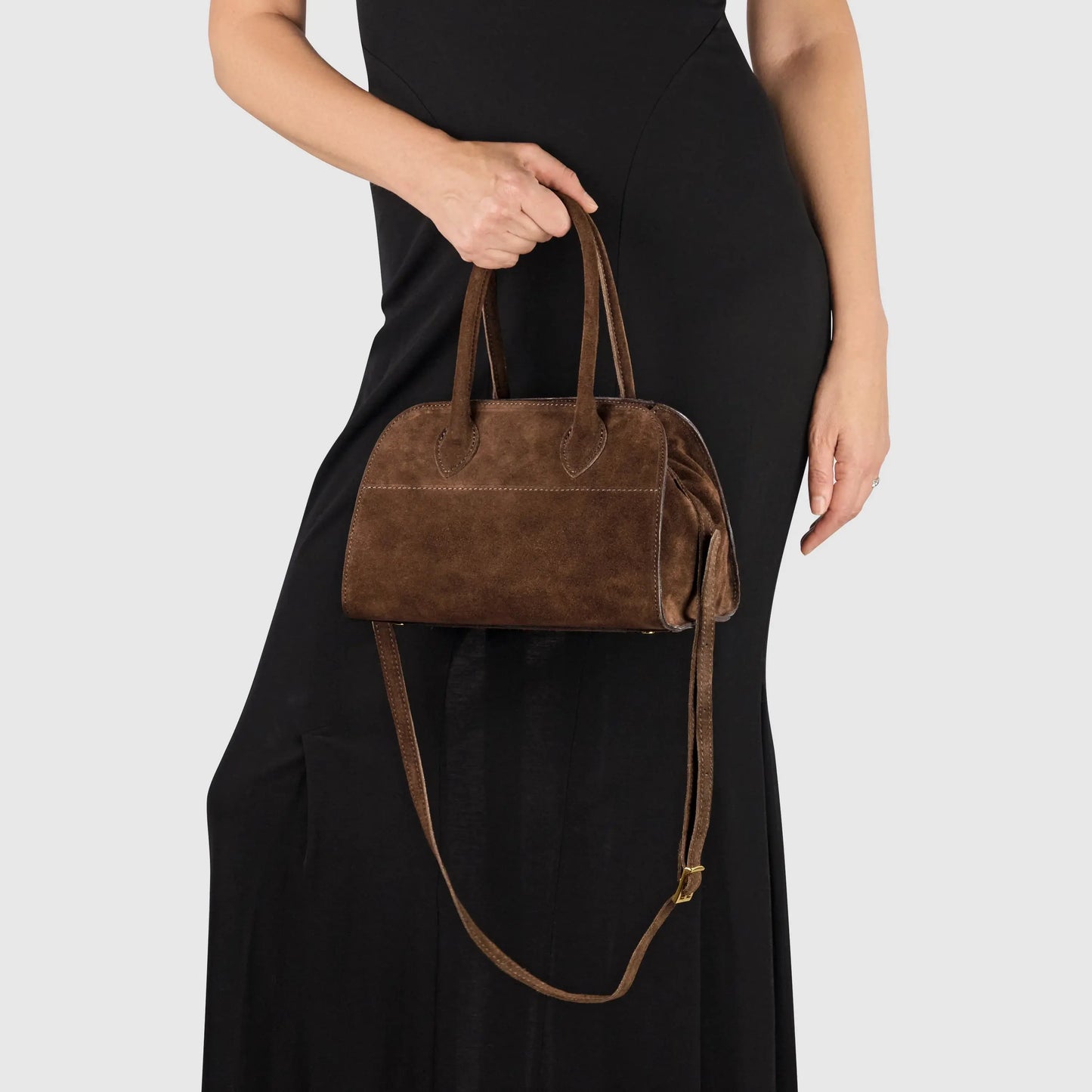 Italian Genuine Suede Top-Handle Bag 302811 - TAKEASY - Flyclothing LLC