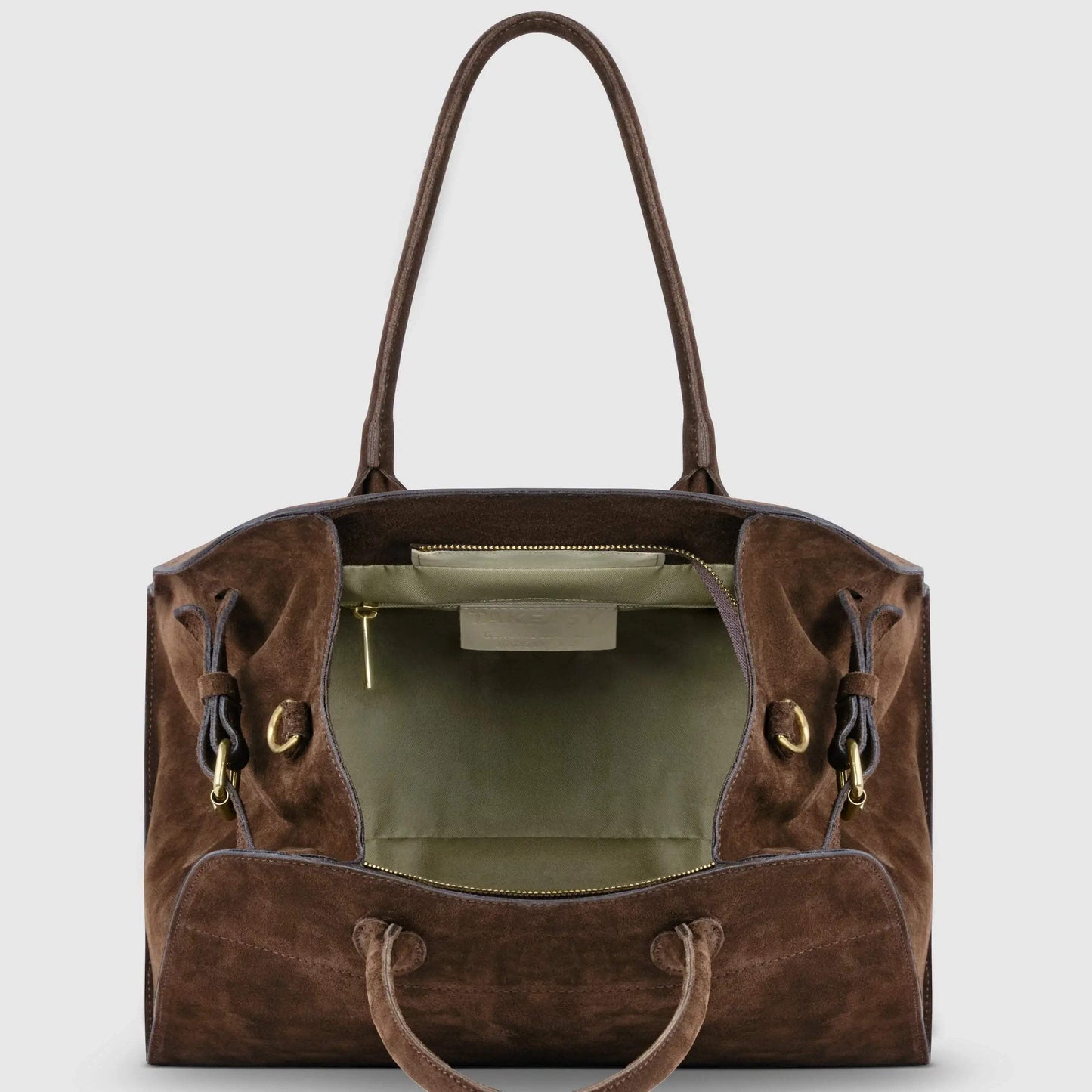 Italian Genuine Suede Top-Handle Bag 413912 - TAKEASY - Flyclothing LLC