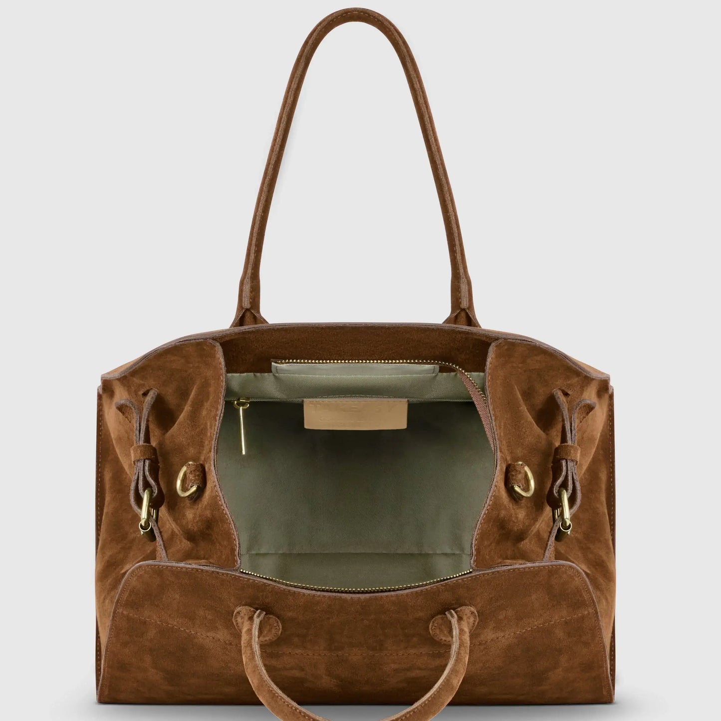 Italian Genuine Suede Top-Handle Bag 413912 - TAKEASY - Flyclothing LLC