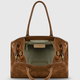 Italian Genuine Suede Top-Handle Bag 413912 - TAKEASY - Flyclothing LLC